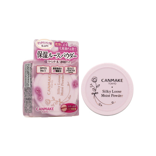 Canmake Silky Loose Moist Powder #02 Sheer Lavender 1pc