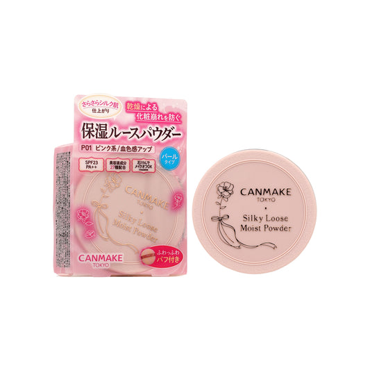 Canmake Silky Loose Moist Powder #P01 Luster Pink 1pc