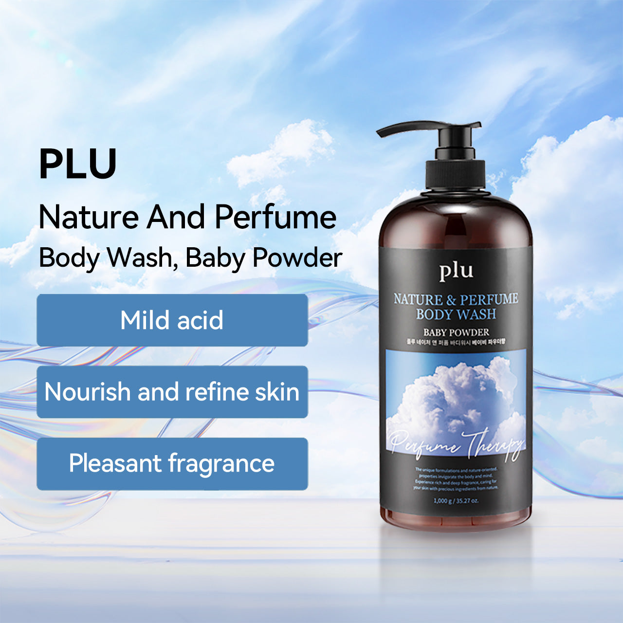 plu Nature & Perfume Body Wash Baby Powder