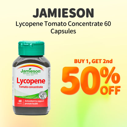 Jamieson Lycopene Tomato Concentrate 60 Capsules