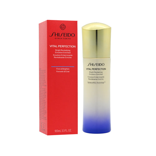 【新品未開封】資生堂SHISEIDOVITALPERFECTION乳液100ml Shiseido Vital Perfection White Revitalizing Emulsion Enriched