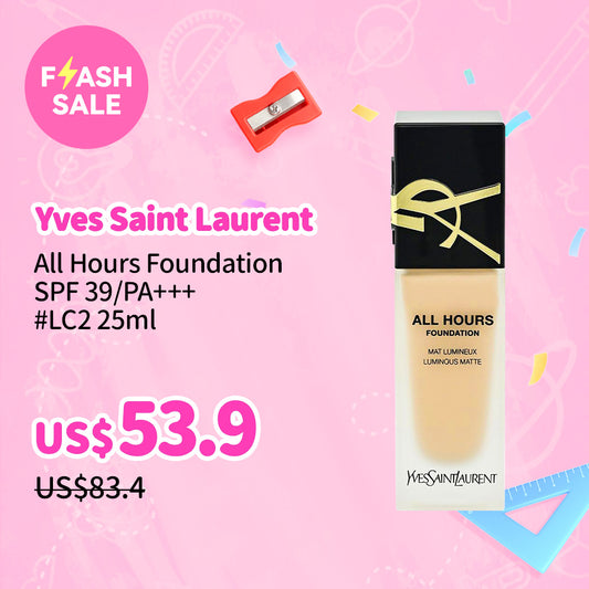 Yves Saint Laurent All Hours Foundation SPF 39/PA+++ #LC2 25ml