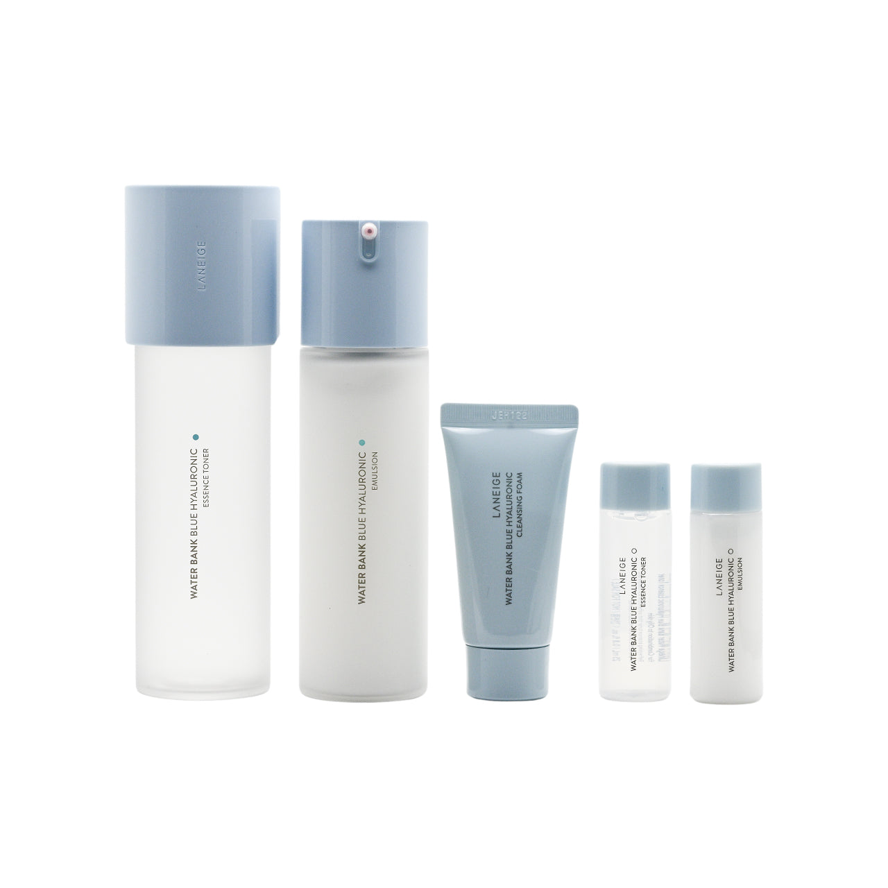 Laneige Water Bank Blue Hyaluronic Essential Set For Combination to Oily Skin 5pcs