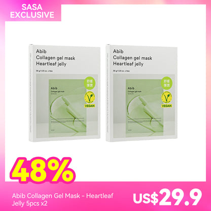 Abib Collagen Gel Mask - Heartleaf Jelly 5pcs x2