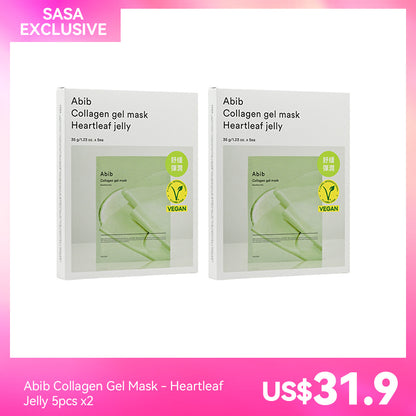 Abib Collagen Gel Mask - Heartleaf Jelly 5pcs x2