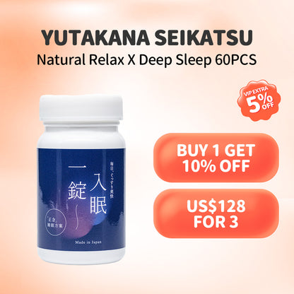 Yutakana Seikatsu Natural Relax X Deep Sleep 60PCS