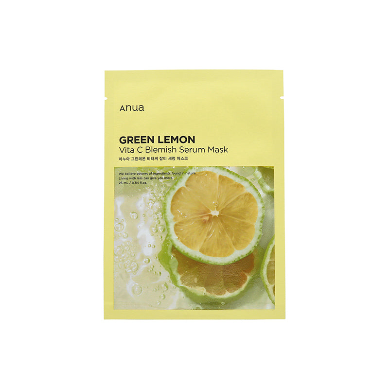Anua Green Lemon Vita C Blemish Serum Mask 5pcs | Sasa Global eShop