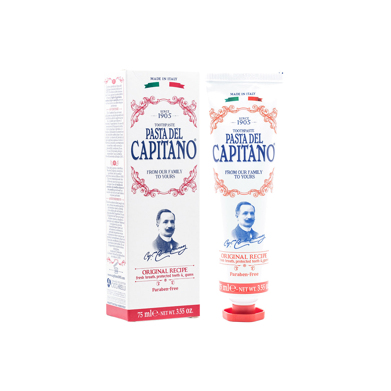 Pasta Del Capitano Original Recipe Toothpaste 75ml | Sasa Global eShop