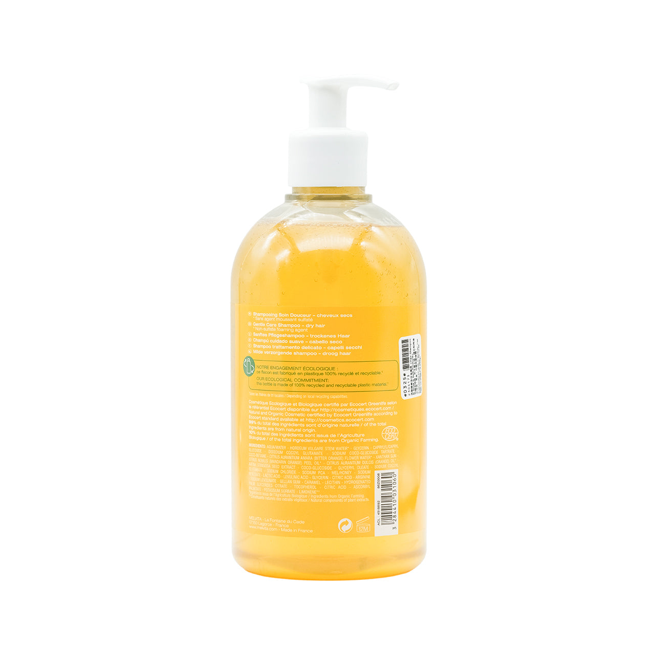Melvita Gentle Care Shampoo Flower Honey & Orange Blossom 500ml