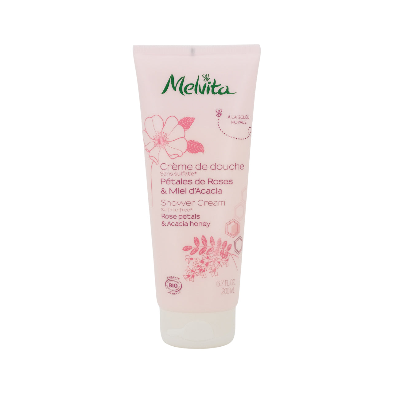 Melvita Rose Petals & Acacia Honey Shower Cream 200ml