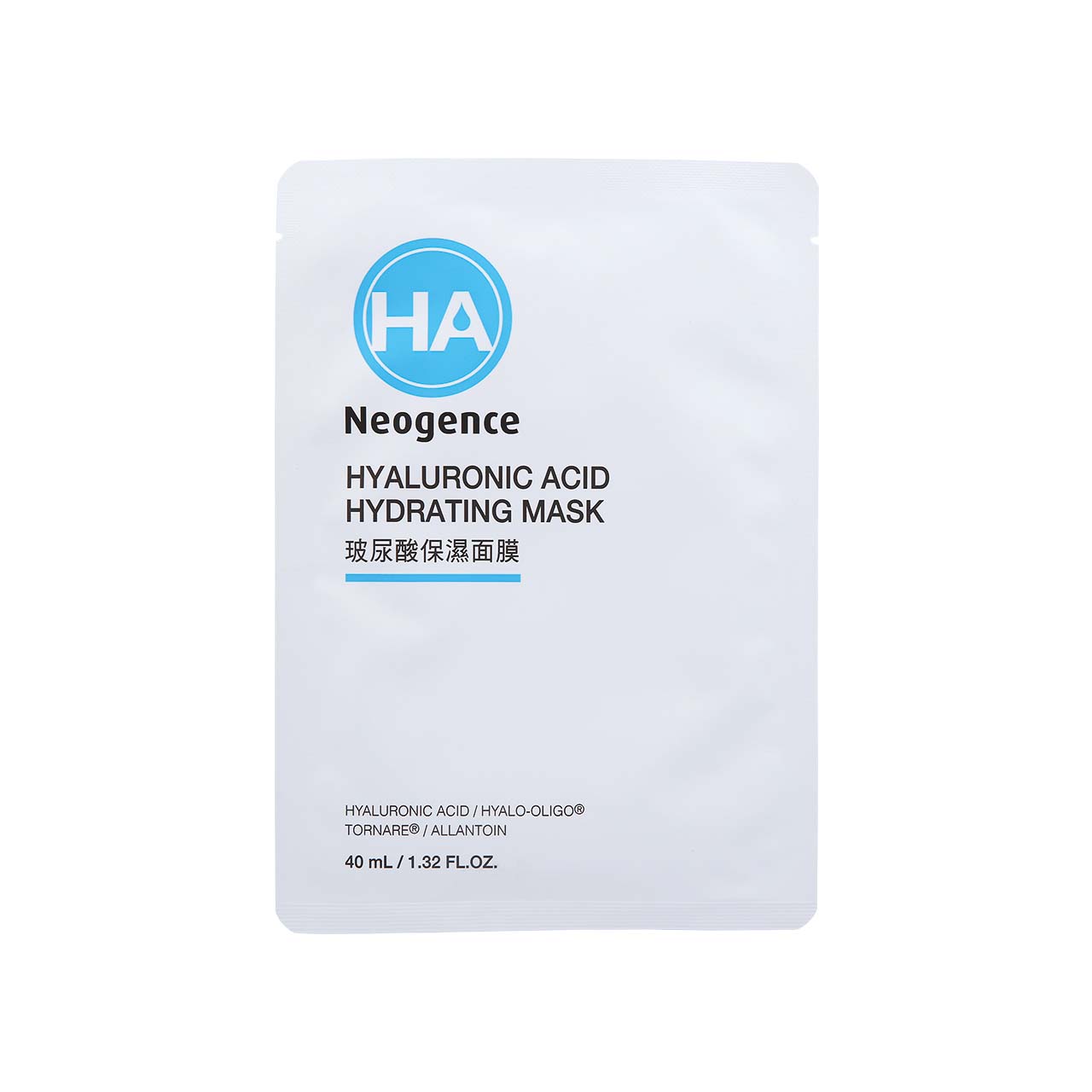 Neogence HA Hyaluronic Acid Hydrating Mask 4pcs
