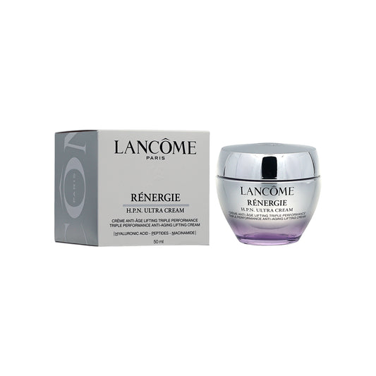 Lancème Rénergie cream jar and packaging on a white background