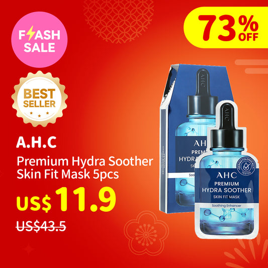 A.H.C Premium Hydra Soother Skin Fit Mask 5pcs