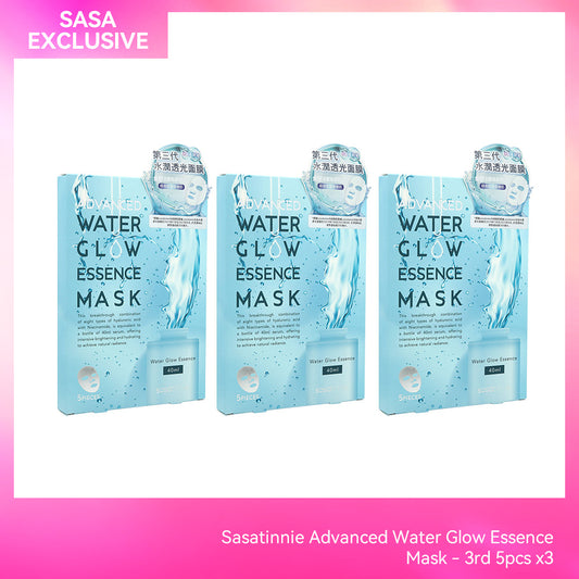 Sasatinnie Advanced Water Glow Essence Mask - 3rd 5pcs x3