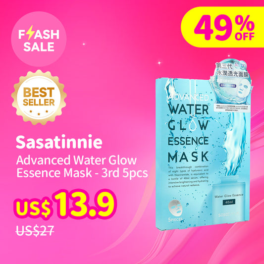 Sasatinnie Advanced Water Glow Essence Mask - 3rd 5pcs