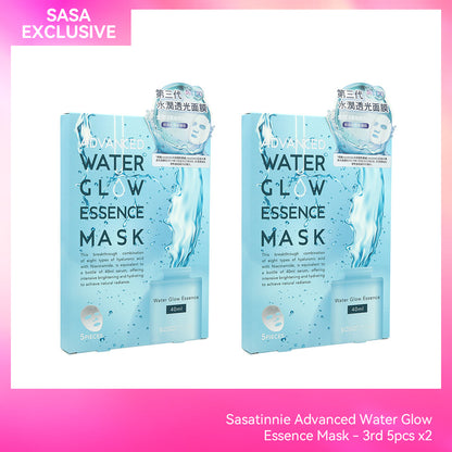 Sasatinnie Advanced Water Glow Essence Mask - 3rd 5pcs x2
