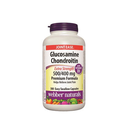 Webber Naturals Glucosamine Chondroitin with Vitamin D3 300 capsules