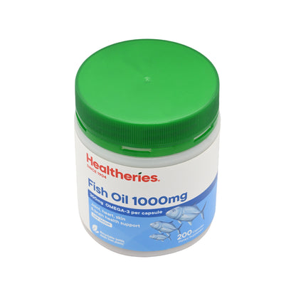 Healtheries Fish Oil 1000mg 200 Capsules