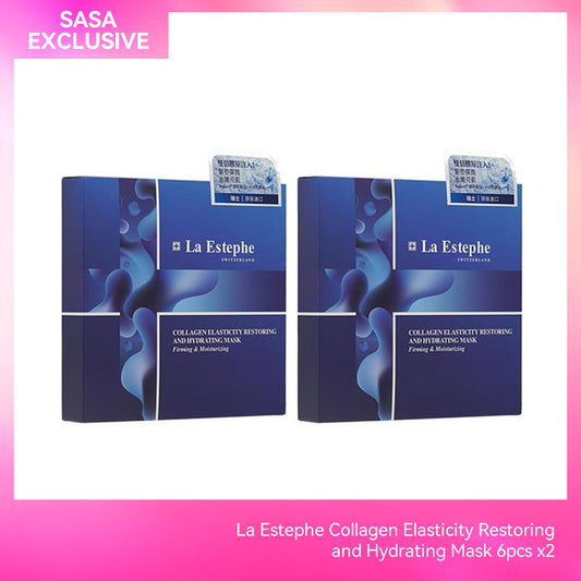 La Estephe Collagen Elasticity Restoring and Hydrating Mask 6pcs x2