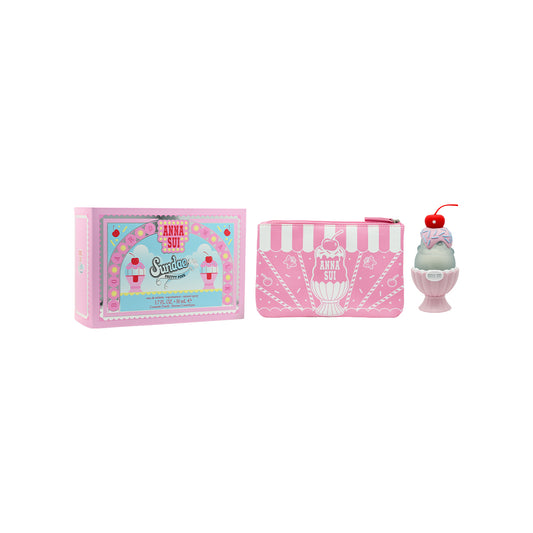 Anna Sui Sundae Pretty Pink Eau De Toilette Set 2pcs