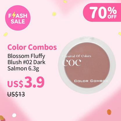 Color Combos Blossom Fluffy Blush #02 Dark Salmon 6.3g