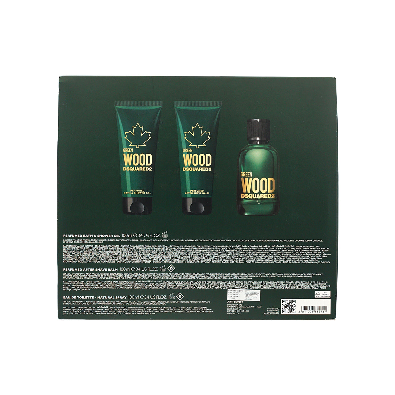 Dsquared2 Greenwood Eau de Toilette Gift Set 3pcs | Sasa Global