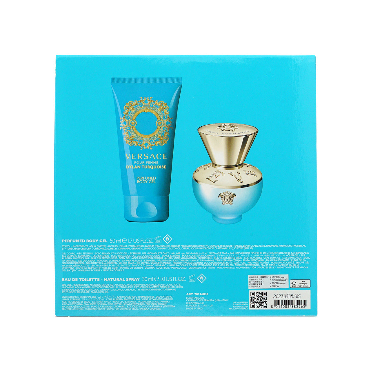 Versace Dylan Turquoise Big Travel Set 2pcs | Sasa Global eshop