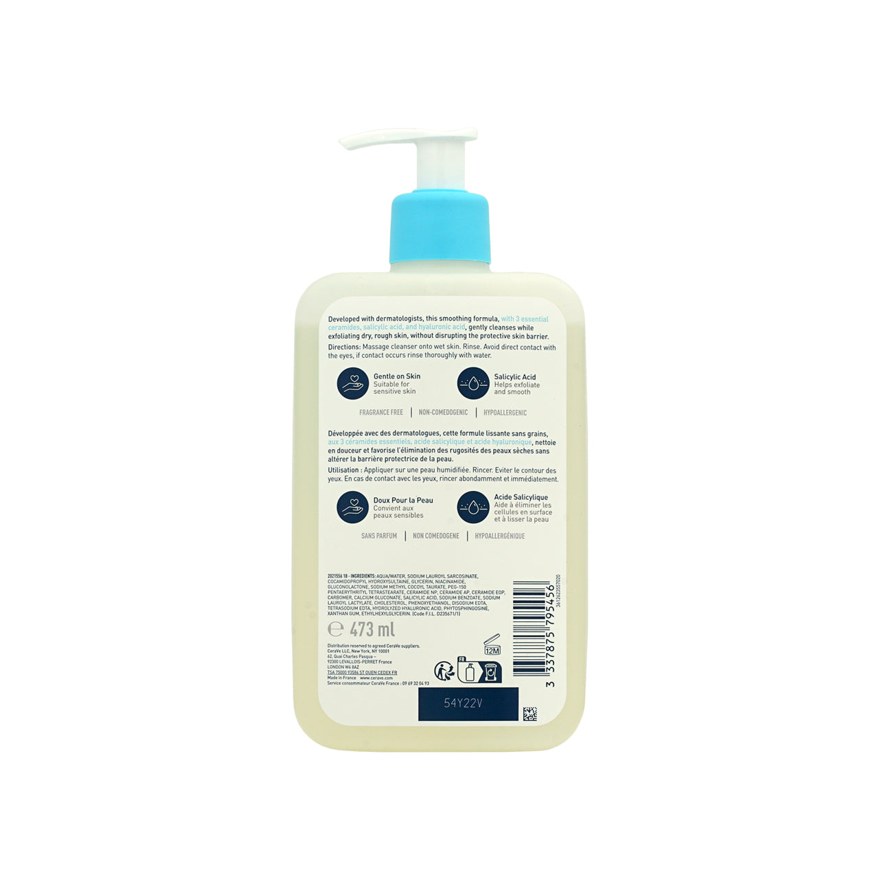 CeraVe SA Smoothing Cleanser 473ml | Sasa Global eshop – Sasa