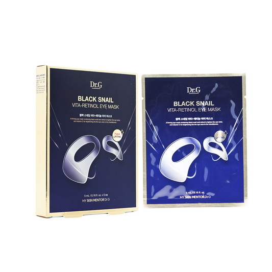 Dr.G Black Snail Vita-Retinol Eye Mask 5pcs - Sasa Global eShop