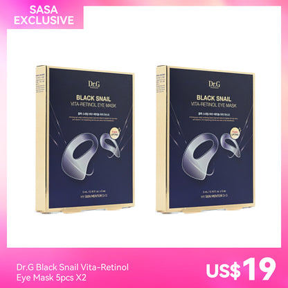 Dr.G Black Snail Vita-Retinol Eye Mask 5pcs X2