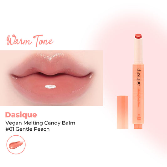 Dasique Vegan Melting Candy Balm #01 Gentle Peach 1.5g
