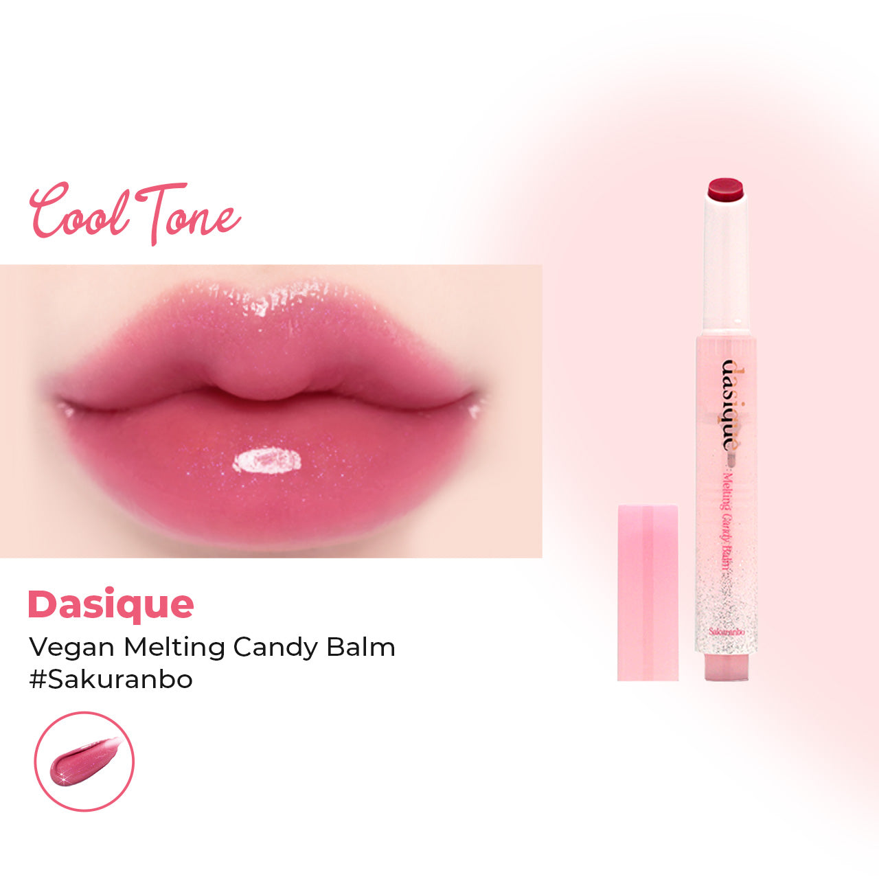 Dasique Vegan Melting Candy Balm #Sakuranbo | Sasa Global – Sasa