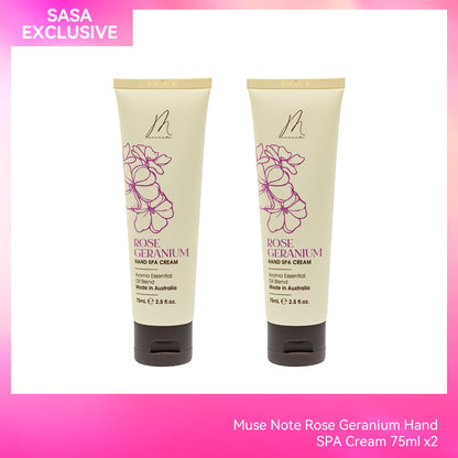 Muse Note Rose Geranium Hand SPA Cream 75ml X2