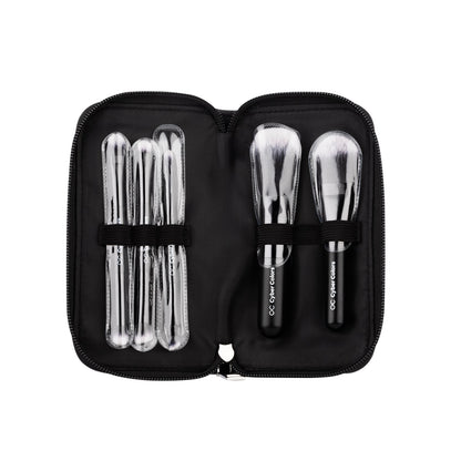 Cyber Colors Mini Make-up Brush Travel Set 5pcs