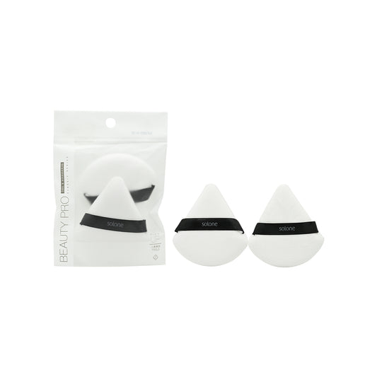 Solone Exclusive Loose Powder Puff Fan-Shaped 2pcs