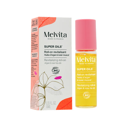 Melvita Organic Argan &Rose Hip Oil Roll-on 10ml