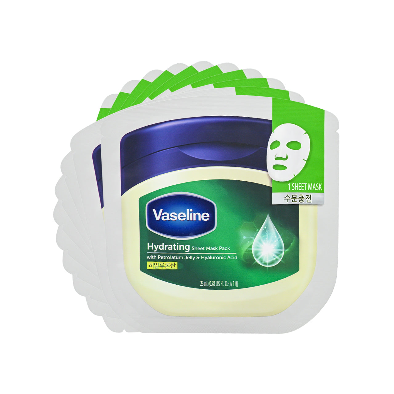 パック・フェイスマスク Vaseline Sheet Mask Pack kiiro 3枚 【ワセリン】 シート マスク（Vaseline Sheet Mask） 保湿・栄養