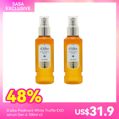 D'alba Piedmont White Truffle EXO serum Gen 6 100ml x2