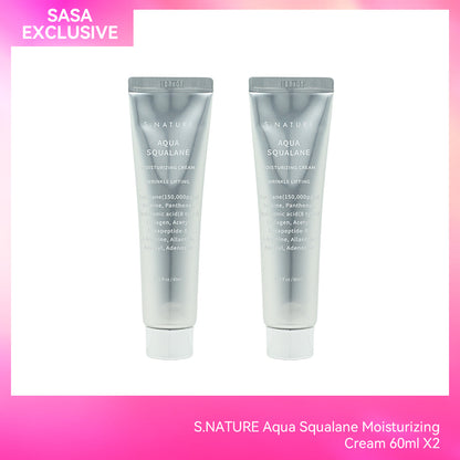 S.NATURE Aqua Squalane Moisturizing Cream 60ml X2