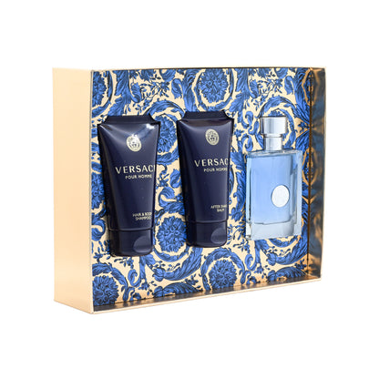 Versace Pour Homme Eau de Toilette Set 3pcs