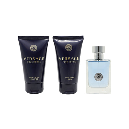 Versace Pour Homme Eau de Toilette Set 3pcs
