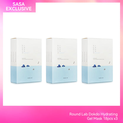 Round Lab Dokdo Hydrating Gel Mask 18pcs x3