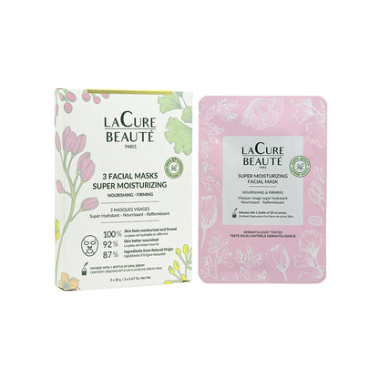 La Cure Beaute Super Moisturizing Facial Mask 20g x 3pcs