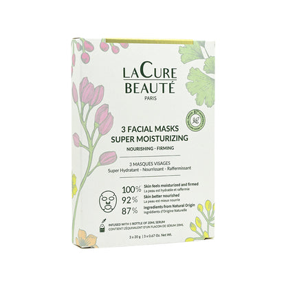 La Cure Beaute Super Moisturizing Facial Mask 20g x 3pcs