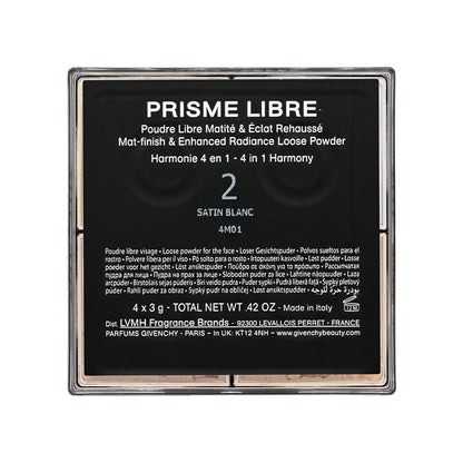 Givenchy Prisme Libre Mat-Finish &Enhanced Radiance Loose Powder #2 Satin Blanc 3g x 4