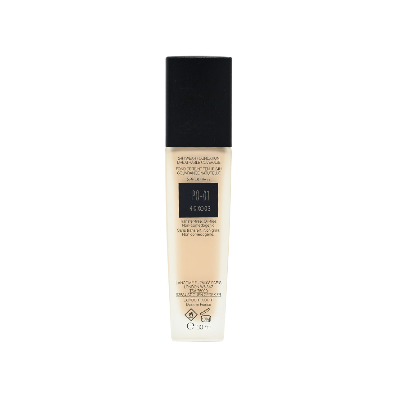 Lancome SPF48/PA++ Teint Idole Ultra Wear Liquid Foundation #PO-01