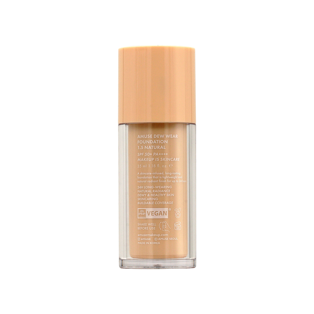 Amuse SPF50+PA++++ Dew Wear Foundation #1.5 Natural 35ml | Sasa