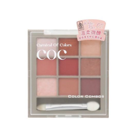 Color Combos Dazzle Eyeshadow Palette #02 Warm Rose 9.9g