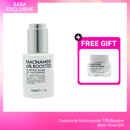 Sasatinnie Niacinamide 12% Booster 30ml +FREE GIFT