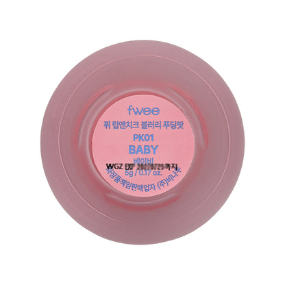 Fwee Lip &Cheek Blurry Pudding Pot #PK01 Baby 5g